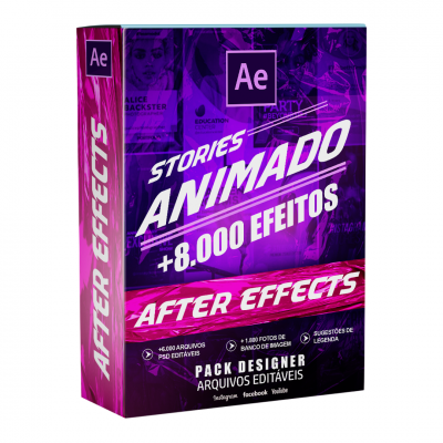 + 8000 Pack Social Media Stories Animados After Effects