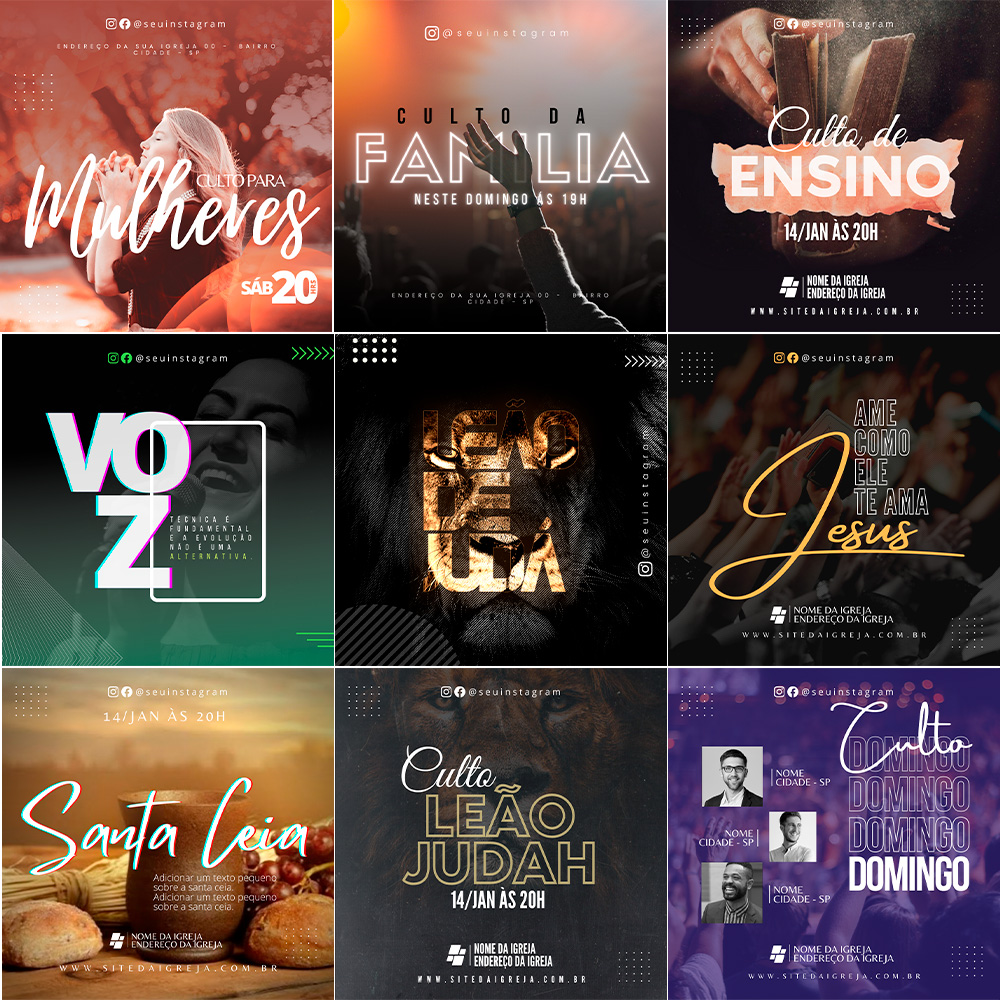 Mega Pack Canva - Gospel